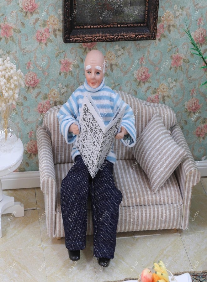 iland مجموعة شخصيات بيت الدمى من آيلاند، بمقياس 1:12، تتضمن دمى مصغرة بطول 6 بوصات، وشخصيات ليتل بيبول، ومجموعة عائلة مصغرة لبيت الدمى، وشخصيات خزفية متحركة، وشخصيات لطيفة وواقعية. - Image 4